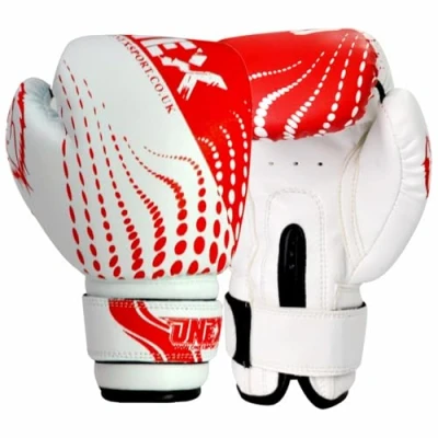 Image of ONEX Boxing Gloves EGO, Sparring Muay Thai Kickboxing Pro Heavy Training, Maya Hide Leather, Ventilated Palm, Long Wrist Support, Punching Bag Pads Workout, MMA Gym Fitness, Men Women 6oz (Red)