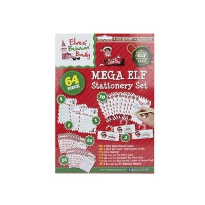 Image of Elves Behavin&#039; Badly MEGA Elf Stationary Set Daily Report Cards Pack Christmas Ideas