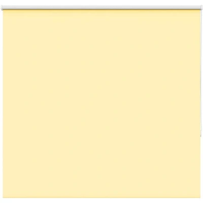 Image of vidaXL Roller Blind Blackout Yellow 155x130 cm Fabric Width 151.6 Polyester