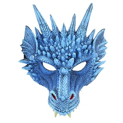 Image of Zac&#039;s Alter Ego Fancy Dress Dragon Mask Great for World Book Day &amp; Halloween