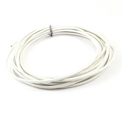 Image of sourcingmap 5 Meter/16.4ft 2mm2 230C Flexible Silicone High Temperature Braided Wire Cable White