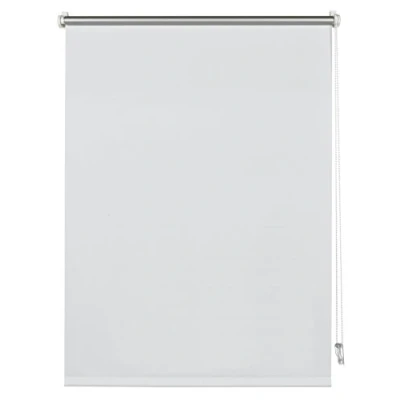 Image of Deco Company Roller Blind Thermal with Backing for Clamped on, High Light Reflection, Energy Saving, Opaque, All Mounting Material Included, White, 50 x 150 cm (WxH)