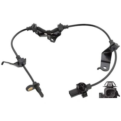 Image of 57455TA0A01 ABS Sensor FEBI BILSTEIN 107693 Front Axle Left with retaining strap 560mm HONDA: ACCORD 8 Kombi,