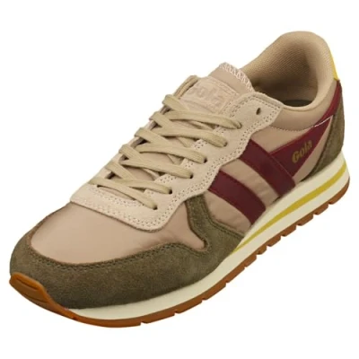 Image of Gola Daytona Chute Womens Fashion Trainers in Bone Khaki 6 UK