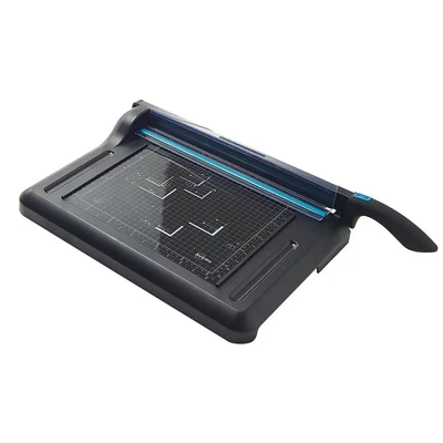 Image of Avery A4 GUA4 Office Guillotine Paper Cutter, Black and Teal