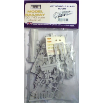 Image of Dapol Model Schools Class &quot;Rugby&quot; Locomotive Plastic Kit OO Scale 1/76