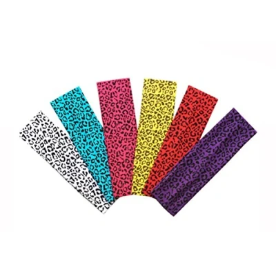 Image of 6pcs Leopard Print Cotton Headbands Yoga Fashion Headband for Women Girls Hair Wrap Accessories (Random Color)