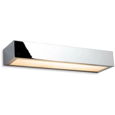Image of Zulu Bathroom Down Light LED Wall 300mm Chrome with Opal Glass Diffuser IP44