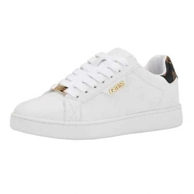 Image of GUESS Women&#039;s Renzy Sneaker, White, 9 UK
