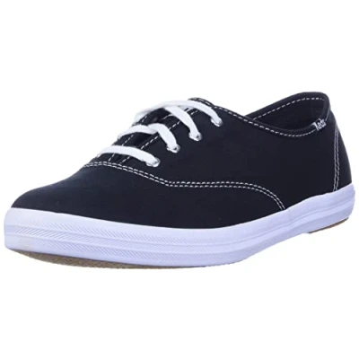 Image of Keds Women&#039;s Champion ORG CORE Canvas Sneaker, Black, 3.5 UK