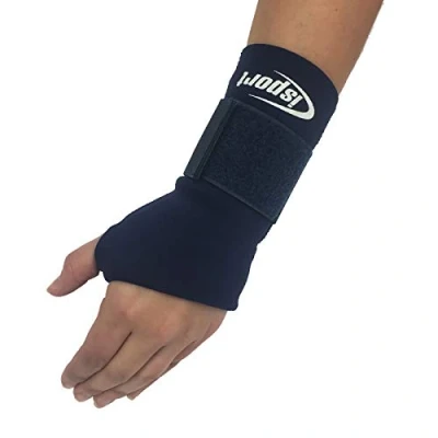 Image of iSport PROFESSIONAL THICK 2MM NEOPRENE HAND WRIST COMPRESSION WARMING COMFORT SUPPORT GUARD LARGE (16.5CM X 19.5CM)