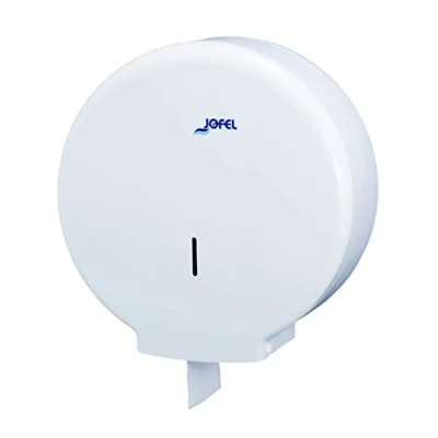 Image of Jofel AE55000 Azur Large Toilet Roll Holder, 400m paper, 45mm Core, White.
