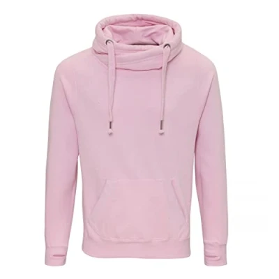 Image of AWDis Just Hoods Cross Neck Hoodie Unisex Baby Pink M