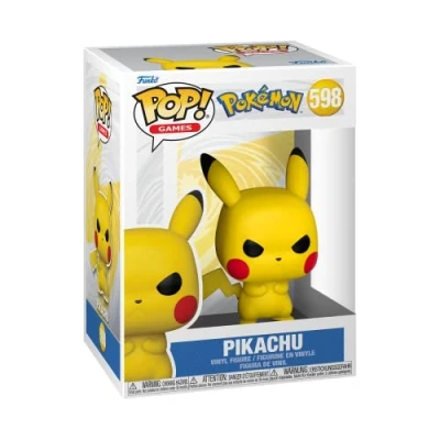 Image of Funko Pop! Games: Pokemon Grumpy Pikachu Amazon Exclusive Collectable Vinyl Figure Gift Idea Official Merchandise Toys for Kids &amp; Adults Video Games Fans Model Collectors