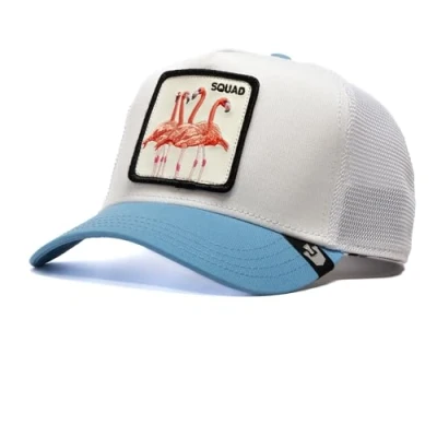 Image of Goorin Bros. Unisex The Farm V2 Premium Mesh Adjustable Trucker Cap, Light Blue (V2 Squad), One Size