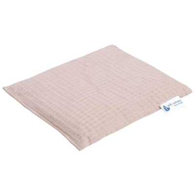 Image of Medi Partners Cherry Stone Cushion Large Heat Pillow 500 g Rectangle 20x25 cm Natural 100% Cotton + Cold Therapy Massage (Light Pink)