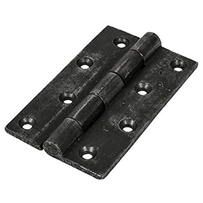Image of 1 x Pair of 75MM (3 INCH) CAST Iron Butt Hinges SELF Colour 434176