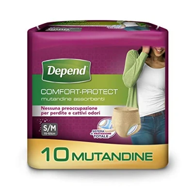 Image of Depend Comfort Protect Incontinence Pants for Women, Small/Medium 10