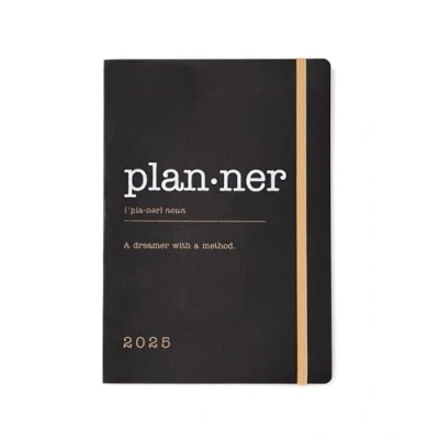 Image of Letts of London Eco Writers Words A5 week to view 2025 diary black