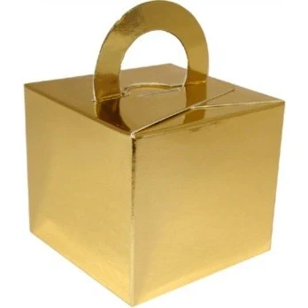 Image of House of Party 10 x Balloon Weight, Cake box or Favour Boxes for weddings (Gold)