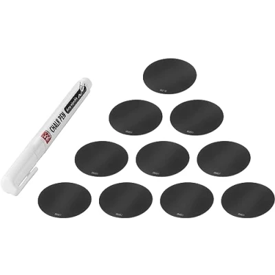 Image of ZWILLING FRESH &amp; SAVE CUBE label chalk pen kit, accessories, smart NFC tags, writable, reusable app integrated, Black white