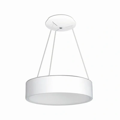 Image of Carla Dimmable LED 45cm Cylindrical Pendant Ceiling Light White 2700 6000K Remote Control