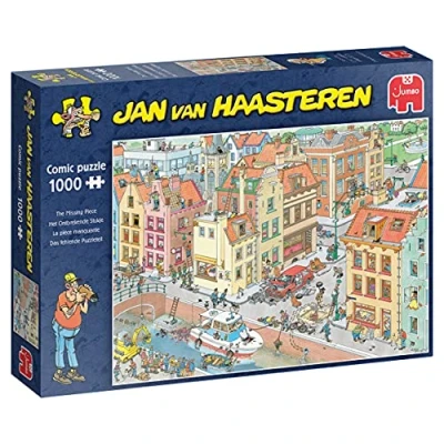 Image of Jumbo, Jan van Haasteren The Missing Piece, Jigsaw Puzzles for Adults, 1000 Piece