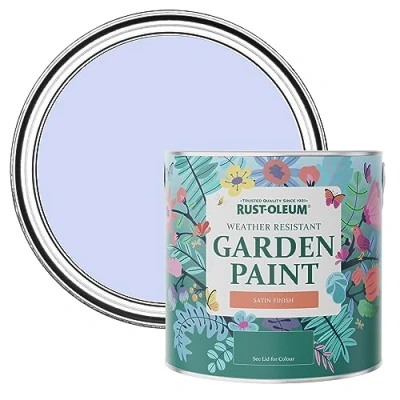 Image of Rust Oleum Purple Mould Resistant Garden Paint In Satin Finish Be My Mermaid 2.5L