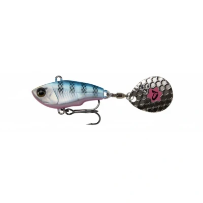 Image of Savage Gear Fat Tail Spin 5.5cm Lure: Blue/Silver/Pink