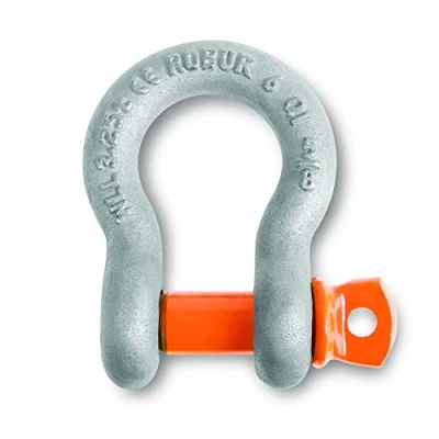 Image of Beta 80290116 Model 8029 R16 Bow Shackle with Screw Collar Pin, High Tensile Steel, Grade 6, Hot dipped, Galvanized Body, 16 mm Size