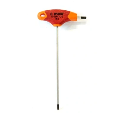 Image of Unior Hex T Handle Screwdriver, Red/Orange, 3