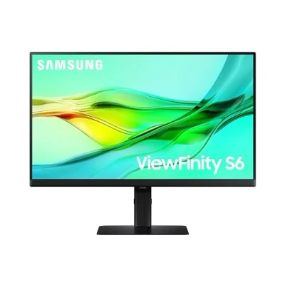 Image of Samsung LS24D600UAUXXU 24&quot; QHD IPS Monitor 2560x1440, 100Hz, HDR10, USB C Charging, Height Adjust