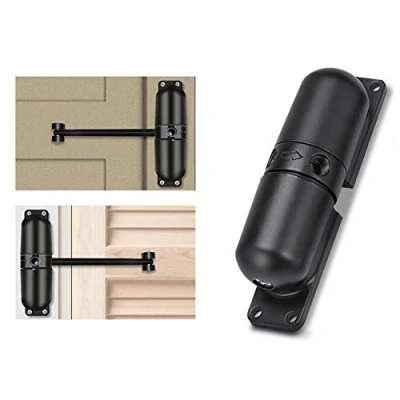 Image of Homy Door Closer, Fire Rated Spring Closers, Surface Mounted Gate Auto Closing Adjustable Safety, Zinc Alloy (Black)