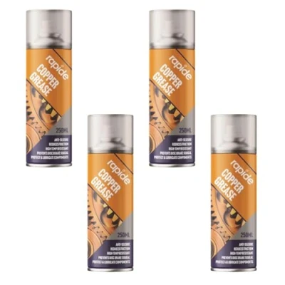 Image of PNJB Copper Grease Aerosol Spray, Spray Lubricant, Anti Seize Prevent Seizing And Galling, Versatile Applications, Protection Against Rust Corrosion (4PCS)