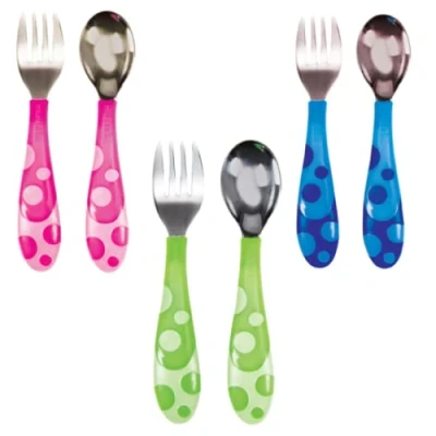 Image of Munchkin Toddler Fork and Spoon Set (1 1 ) Assorted colours