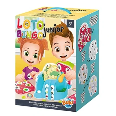 Image of Buki France 5602 Bingo Junior. Educational Game that Teaches Kids Numbers, Colours &amp; Animals. Traditional Family Board for Children Adults. Gift Suitable Boys Girls 3+
