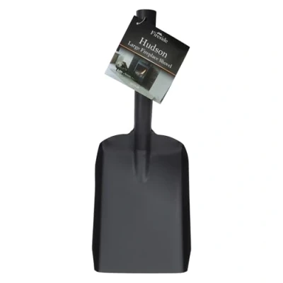 Image of JVL Hudson Fireplace Shovel, Black, Large