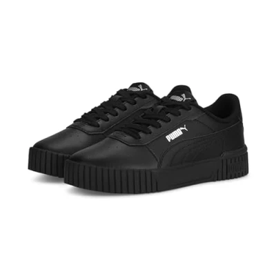 Image of PUMA Carina 2.0 Jr Sneaker, Black Silver, 4.5 UK
