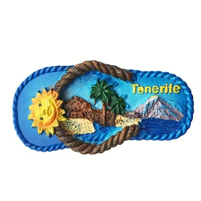 Image of 3D Tenerife Spain Fridge Magnet Travel Souvenir Gift Home Kitchen Refrigerator Decoration Magnetic Sticker Craft Collection