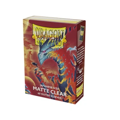 Image of Arcane Tinmen Dragon Shield Perfect Fit Japanese Size Outer Sleeves 60pk Clear AT 13352