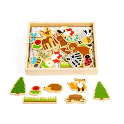 Image of Bigjigs Toys Wooden Woodland Magnets 35