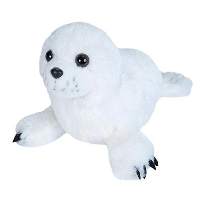 Image of Wild Republic Harp Seal Pup Plush Soft Toy, Cuddlekins Cuddly Toys, Gifts for Kids 20 cm , White