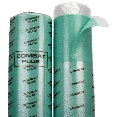 Image of eXtreme 3mm Green Combat Laminate Underlay with 0.8mm PE Film Thermal &amp; Accoustic Properties (15 sqm)