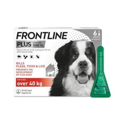 Image of FRONTLINE Plus Flea &amp; Tick Treatment for Extra Large Dogs (over 40 kg) 6 Pipettes