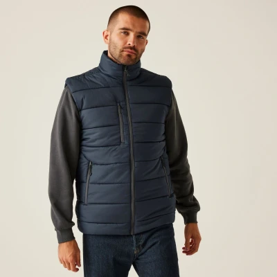 Image of Regatta Professional Men&#039;s Insulated Navigate Thermal Bodywarmer Navy Seal Grey, Size: Xxl