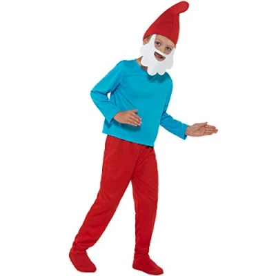 Image of Funidelia Papa Smurf costume 100% OFFICIAL for boy size 7 9 years The Smurfs, Cartoons, Dwarf Color: Red, accessory Fun costumes your parties