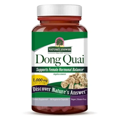 Image of Nature&#039;s Answer, Dong Quai, 500mg, 90 Vegan Capsules, Gluten Free, Soy Vegetarian, Non GMO