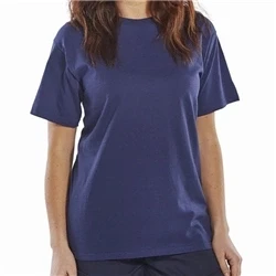 Image of Click Heavy Weight Tee Shirt Navy Blue Large