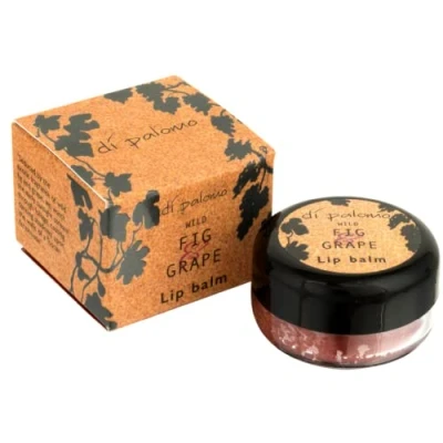 Image of Di Palomo Wild Fig &amp; Grape Lip Balm 10ml. Moisturiser with Tint. Skin Care Mask Treatment. Moisturising Ingredients For Extremely Dry, Cracked Lips. Scented Balm.