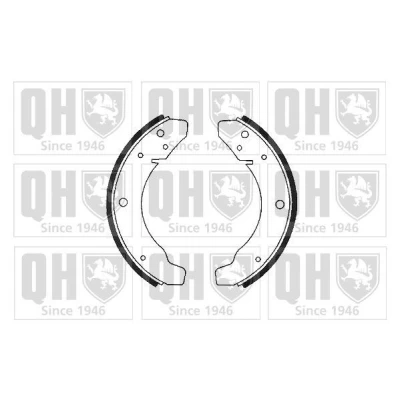 Image of 477609537B, 477609537C, 477609537D Brake Shoes QUINTON HAZELL BS543 230mm 40mm PORSCHE: 924 Coupe